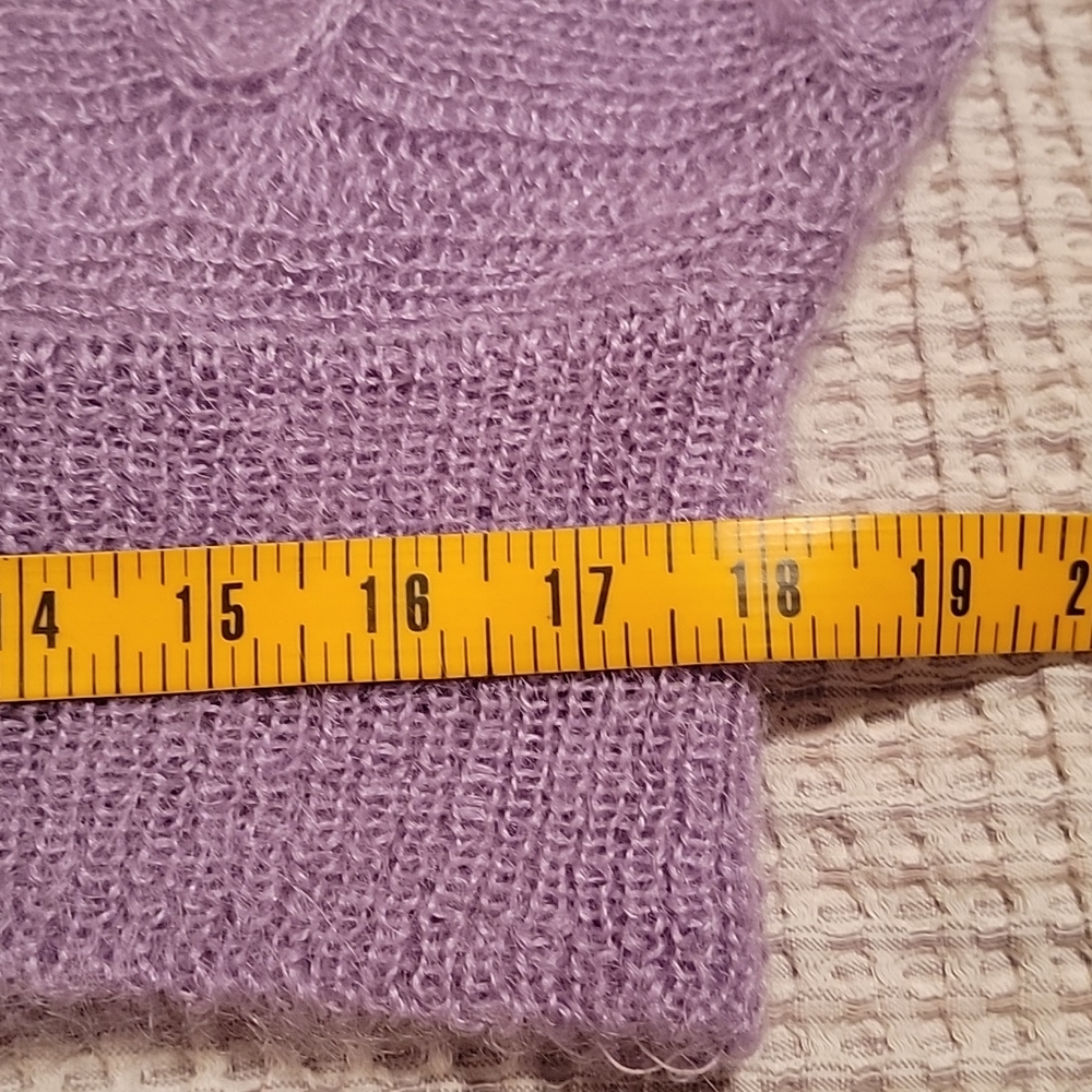 Vintage 1980th mohair knit sweater size Large. - Picture 10 of 12